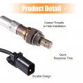Uxcell Front Oxygen Sensor For Seat Cordoba 2002 No 036906262t Plastic Metal Black