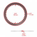 Caltric Clutch Plate Compatible With Kawasaki Vulcan 1500 Vn1500 Classic Drifter Nomad 1996-2008