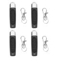 4pcs Universal Cloning Key Fob Quad Channel 433mhz Electric Garage Door Remote Control 