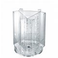 Azar 252316 Three Pocket Tri-fold Size Holder On Revolving Base 