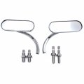 Smt-chrome Oval Mirrors Compatible With R1 R6 V-max Xvs Virago Road Royal Vstar Cruiser B00rw3i6oa