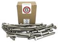 Stainless Steel Hex Lag Screws 3 8 In X 4 18-8 25 Pieces External Head Partially Threaded Deck Bolts 