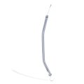Transmission Dipstick Tube 22in Stainless Steel Silver For C4 Transmissions With 18 75in Length Accurate Oil Level Measurement 