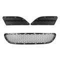 Front Bumper Lower Grille Kit For 3 Series E90 E91 2009-2012 Oe 51117198906 51117138417 51117138418 With Sturdy Protection Abs