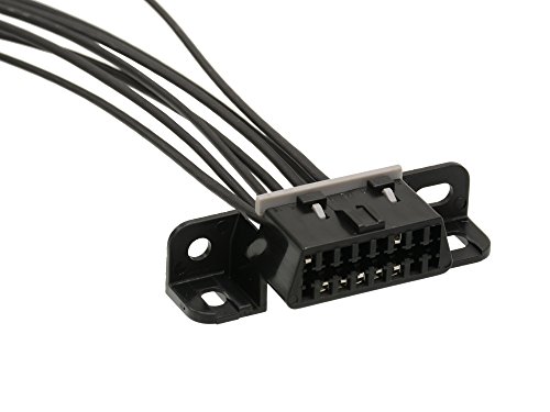 Obd2 Connector Pigtail Black Obd Ii Data Link Polyethylene For Most Jeep Applications