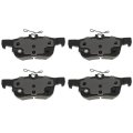 Rear Ceramic Brake Pad Set Ford Fusion 2013 2020 Replacement For 19387609 Bonded Attachment Original Part Design Alx Pau Ac 