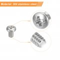 Uxcell 2-56x1 8 Pan Head Machine Screws 304 Stainless Steel 18-8 Screw Phillips Drive Fully Threaded Bright Finish Pack Of 100