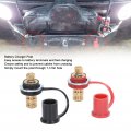 Agatige 2pcs Remote Battery Terminals 3 4in 250a Charger Post Adapter Stud Jumper Pile Terminal Black Red For Auto Truck Boat