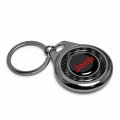 Ipick Image For Jeep In Red Real Black Carbon Fiber Roundel Metal Case Key Chain Keychain Official Licensed Black