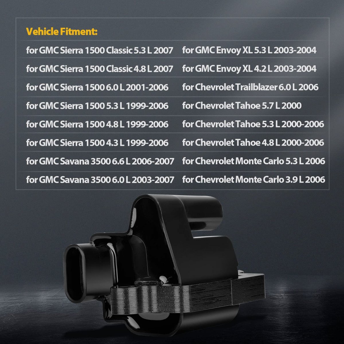 Ignition Coil Pack Replacement 8 Piece Set For Cadillac Escalade Esv 6 0l V8 Chevrolet Tahoe 4 8l 5 3l Gmc Yukon Replaces Uf271