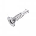 Uxcell Phillips Head Self Drilling Screws 14 X 3 4 410 Stainless Steel Full Thread Sheet Metal Screw 50pcs