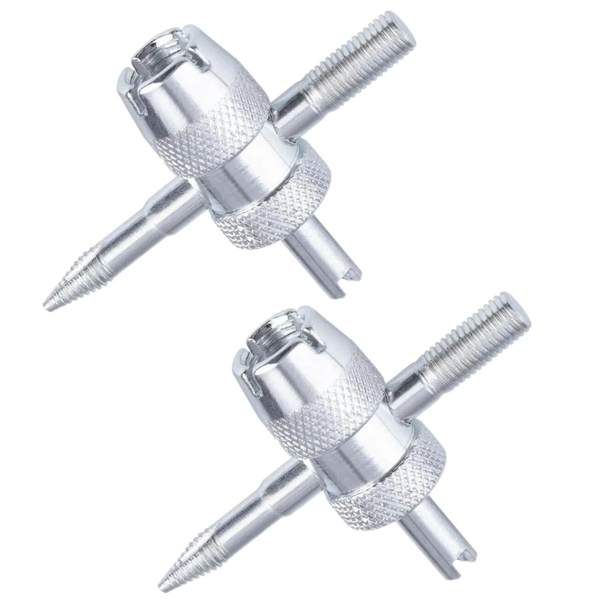 2 Pcs 4-way Valve Core Tool Tires 4-in-1 Tyre Removal Stem Puller Tool For Bicycle Car Bike And Automobile Tires