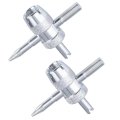 2 Pcs 4-way Valve Core Tool Tires 4-in-1 Tyre Removal Stem Puller Tool For Bicycle Car Bike And Automobile Tires 