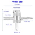 2 Pcs 4-way Valve Core Tool Tires 4-in-1 Tyre Removal Stem Puller Tool For Bicycle Car Bike And Automobile Tires