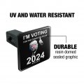 I M Voting For Convicted Felon Trump Tow Trailer Hitch Cover Plug Insert 1 4 Inch 25