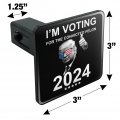 I M Voting For Convicted Felon Trump Tow Trailer Hitch Cover Plug Insert 1 4 Inch 25