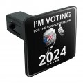 I M Voting For Convicted Felon Trump Tow Trailer Hitch Cover Plug Insert 1 4 Inch 25
