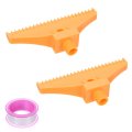 2 Pcs Bspt1 4 Male Blowing Wind Nozzle Flat Air Orifice Abs Spray With A Ptfe Tape For Compressed Machine Accessories 110mm 3 