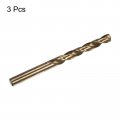 Uxcell 3pcs 9 2mm Cutting Dia Round Shank High-speed Steel Cobalt Metric Twist Drill Bit Rotary Tool