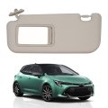 Left Driver Side Sun Visor With Vanity Mirror For Toyota Corolla 2019 2020 2021 2022 2023 2024 Beige Replaces 74320-02f50-a0 