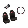 Multi B Detroit Redwings 2 Seat Covers And Shoulder Pads With Wheelcover 