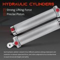A-premium Convertible Top Hydraulic Cylinders Lift Arm Support Compatible With Chrysler Lebaron 1987-1995 Ford Mustang