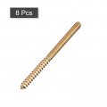 Uxcell 1 4-20x3-1 2 Hanger Bolts 8pcs Double Ended Screws Wood Dowel For Furniture