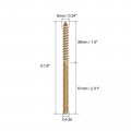 Uxcell 1 4-20x3-1 2 Hanger Bolts 8pcs Double Ended Screws Wood Dowel For Furniture