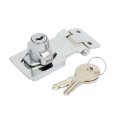 A 80mmx35mmx30mm Keyed Entry 90 Degree Rotation Safety Guard Hasp Lock Latch 