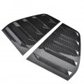 Side Window Louvers Vent Qiilu 1 Pair Of Air Scoop Louver Trim For R Mk6 2009-2013 Carbon Fiber Style
