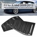 Side Window Louvers Vent Qiilu 1 Pair Of Air Scoop Louver Trim For R Mk6 2009-2013 Carbon Fiber Style