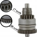Glenparts Starter Drive Bendix For Polaris Trail Boss 2x4 4x4 250 325 330 350 1985-2011 Quadricycle 2005 Ccw 17 Teeth