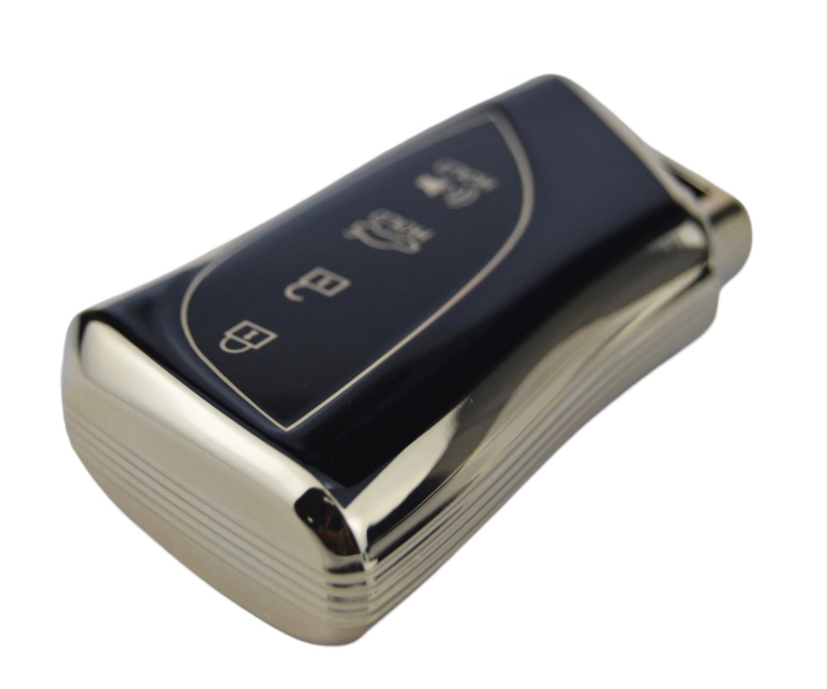 Soft Tpu Key Fob Cover For Lexus Rx Es Nx Ls Lc Gx 2018 2024 Full Protection Smartless Remote Shell 4 Button Key Black