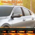 Njsbyl Sequestial Amber Led Side Mirror Turn Signal Lamps Assembly For 2021 2022 2023 Acura Tlx Mdx Puddle Marker Tow Blinker