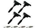 Ignition Coil And Iridium Spark Plug Kit 8-piece For 2013-2019 Cadillac Ats