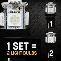 Pilot Automotive Il-194r-5-am Red 5-smd Led Dome Light Bulb 2 Piece