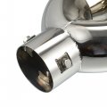 Uxcell Stainless Steel Double Outlet Car Muffler Tail Tip For 1 6 -2 Od Exhaust Pipe