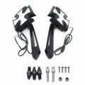 Smt-black Custom Led Turn Siganl Integrated Mirror Compatible With Honda Kawasaki Suzuki Yamaha B00rudvzwm