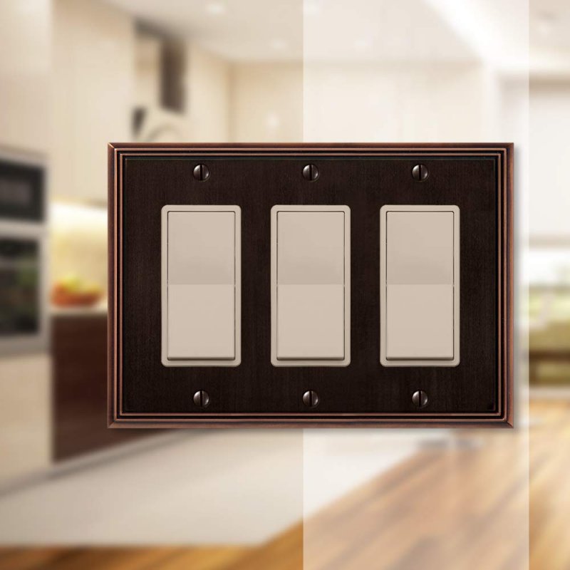 Amertac 77rrrdb Wall Plate Double Toggle