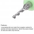 Uxcell Micro Pcb Drill Bit Set 1 8 Shank 7mm Solid Tungsten Carbide Cnc Engraving Print Circuit Board Bits Rotary Tool 10pcs
