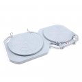 Wheel Alignment Tool Turn Plates 2 Piece Magnesium Alloy Automotive Front End Turntables With 360 Degrees Rotation For Garage