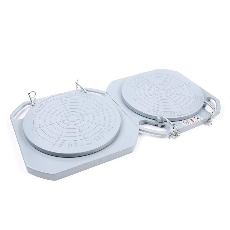 Wheel Alignment Tool Turn Plates 2 Piece Magnesium Alloy Automotive Front End Turntables With 360 Degrees Rotation For Garage