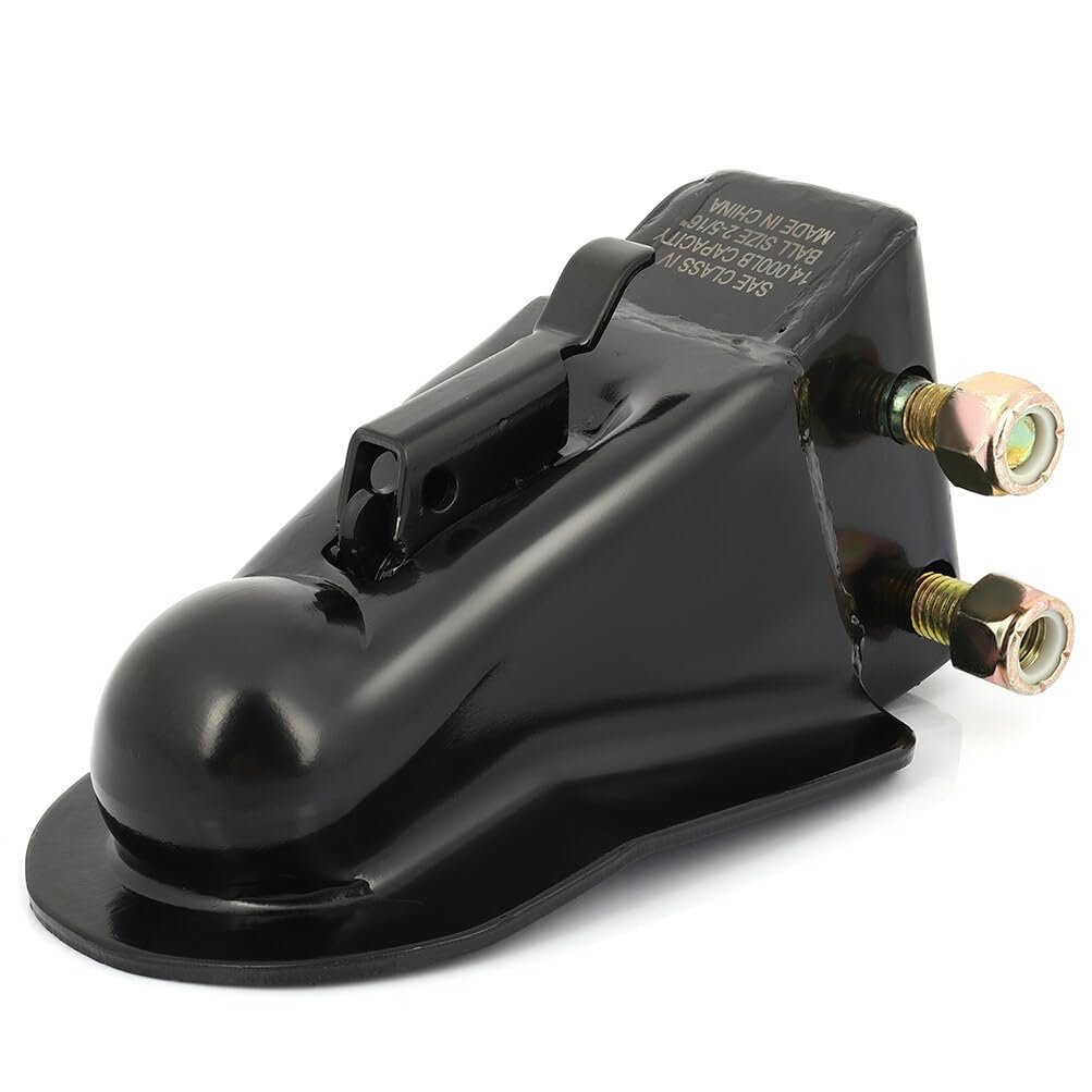 Heavy Duty Adjustable Coupler 2 5 16 In Ball 14000 Lbs Black Medium Size