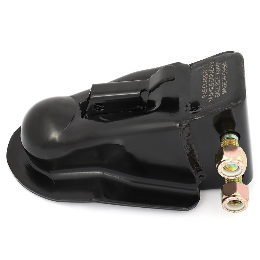 Heavy Duty Adjustable Coupler 2 5 16 In Ball 14000 Lbs Black Medium Size