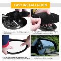 Car Rearview Right Passenger Side Upper Part Mirror Glass Replacement W Backing Plate Aspherical Heated White For Mercedes