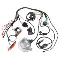 Full Electrics Wiring Harness Kit For Chinese Atv Quad 4 Wheeler 50cc 70cc 90cc 110cc 125cc Includes Cdi Coil Magneto Stator 
