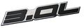 3 0l Liter Embossed Black On Highly Polished Silver Real Aluminum Auto Emblem Badge Nameplate For Cadillac Cts Chevrolet