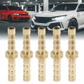 X Autohaux 5mm Brass Barb Hose Fitting Straight Union Connector For Air Water Gas Oil 5pcs