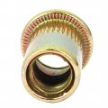 Uxcell 5 16 -18 Flat Head Rivet Nut Insert Nutsert Gold Tone 20pcs