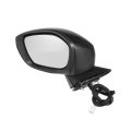 Door Mirror Assembly Left Driver Side For Honda Civic 2022-2023 Power Glass Non-heated Manual Folding 3 Pins Black Paint To 